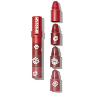 رژلب چهار طبقه مات مدل Mega Lip Stacks شیگلم رنگ Petal Stack