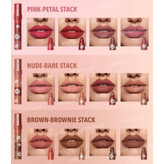 رژلب چهار طبقه مات مدل Mega Lip Stacks شیگلم رنگ Petal Stack