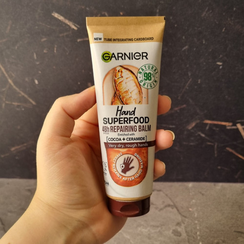 کرم ترمیم کننده دست گارنیر Superfood کاکائو و سرامید