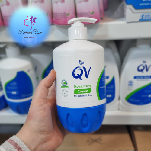 کرم مرطوب کننده پوست خشک حساس QV کیووی 500 گرمی