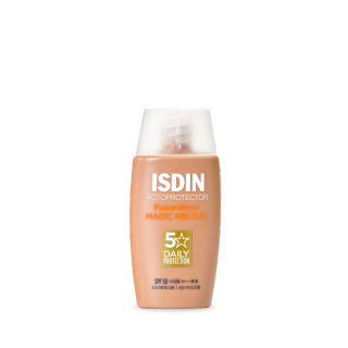 ضدآفتاب فیوژن واتر مجیک رنگ مدیوم ایزدین spf50+