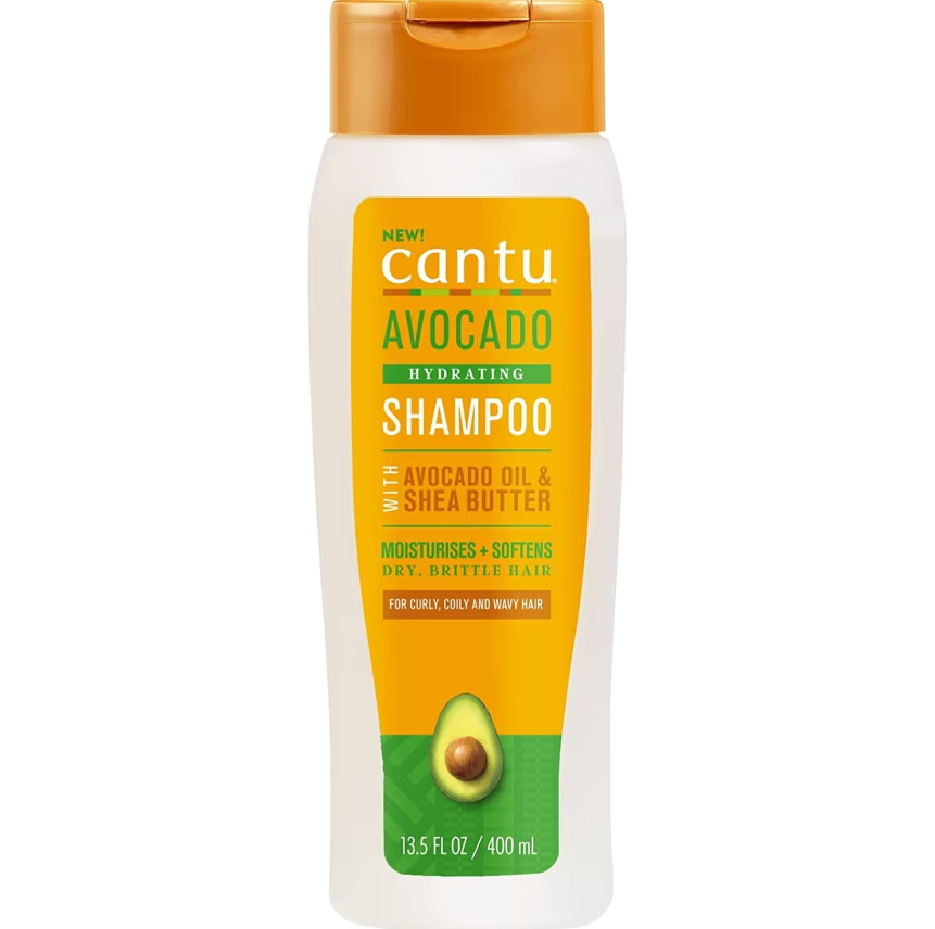 شامپو آبرسان موهای فر و مجعد کانتو (Cantu) حاوی عصاره آووکادو، حجم 400 میلی لیتر
