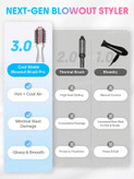 سشوار برس دار حرفهای شیگلم مدل Cool Shield Blowout Brush Pro