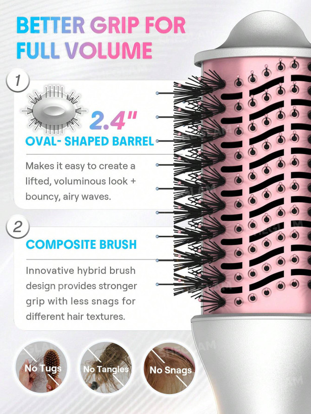 سشوار برس دار حرفهای شیگلم مدل Cool Shield Blowout Brush Pro