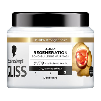 ماسک مو ترمیم کننده قوی 4 در 1 گلیس Gliss Regeneration