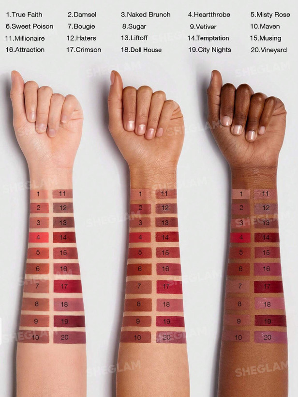 رژ لب مایع شیگلم مدل Matte Allure Liquid Lipstick