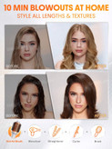 دستگاه سشوار برس دار حالت دهنده شیگلم مدل Blowout Bliss Volumizing