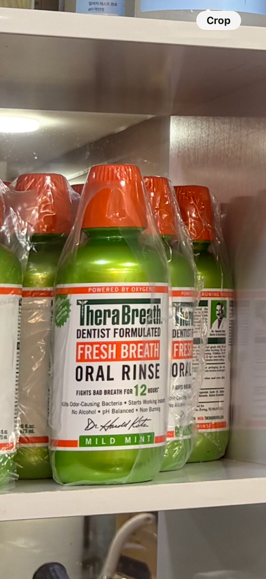 دهانشویه ترا برث TheraBreath Dentist Formulated Fresh Breath Oral Rinse Mild Mint