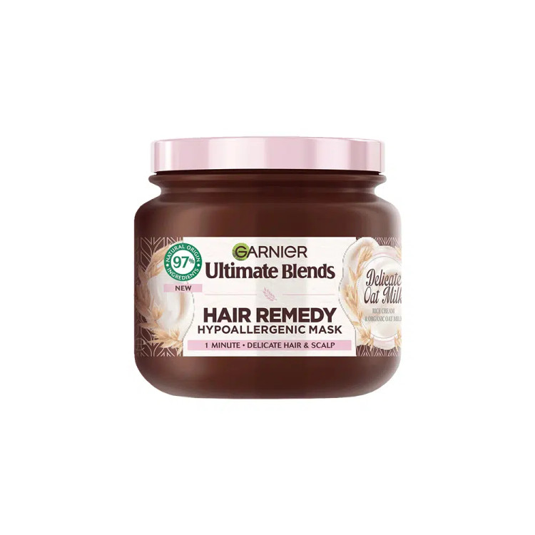 ماسک مو اوتمیل گارنیر Garnier Ultimate Blends Hair Remedy Hypoallergenic Mask- Delicate Oat Milk