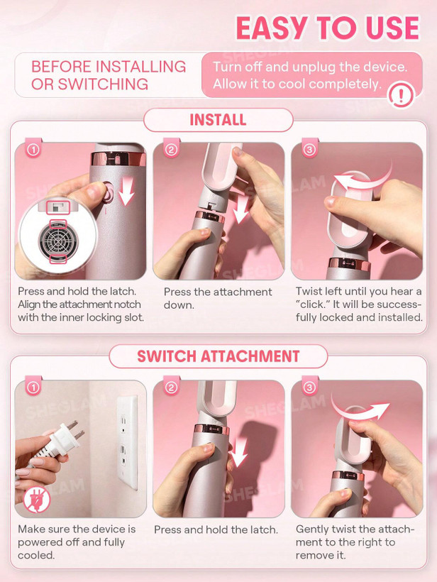 سشوار و حالتدهنده مولتیاستایلر ۵سری شیگلم Blowout Bliss All-In-One Multi-Styler