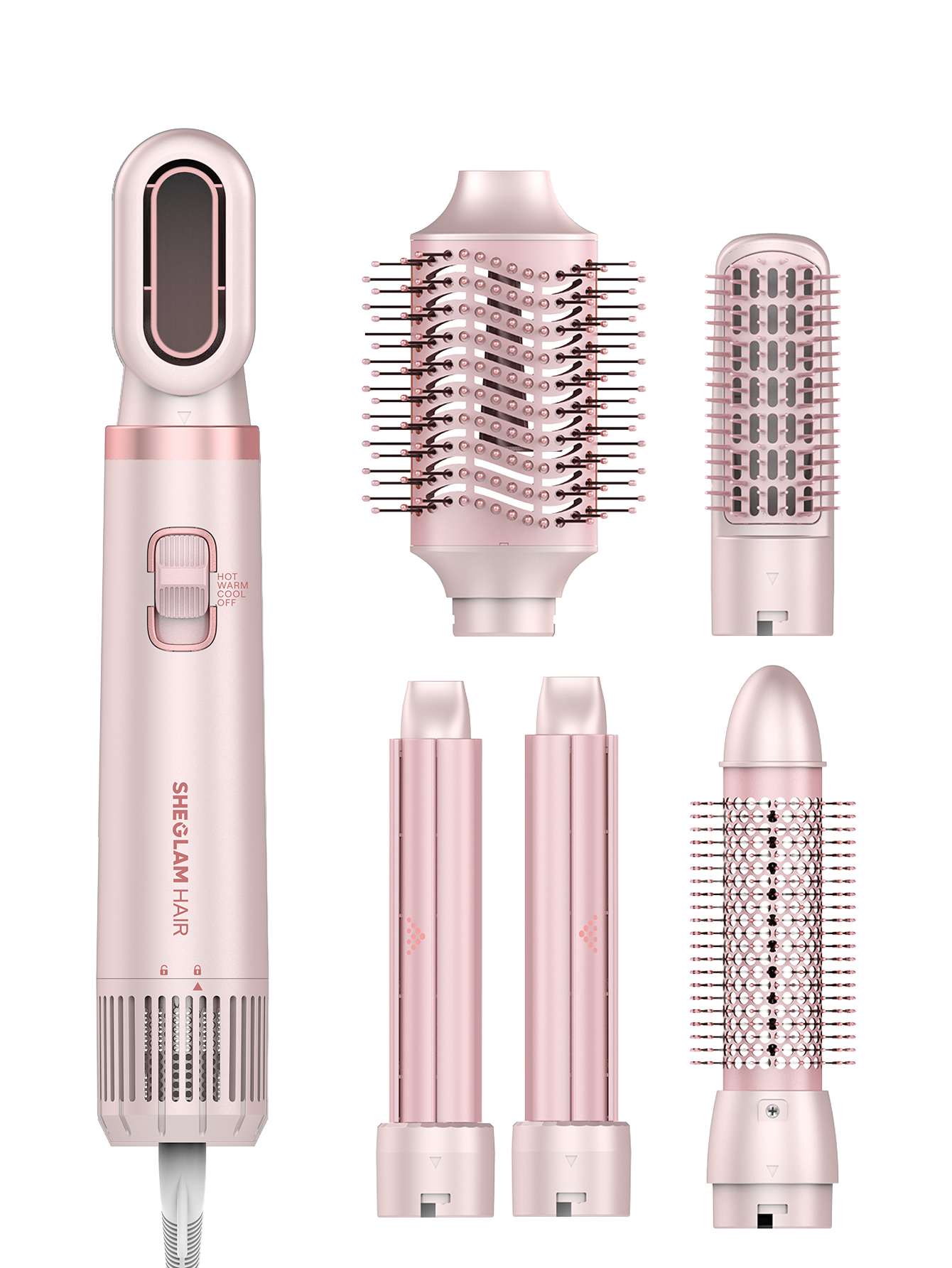 سشوار و حالت‌دهنده مولتی‌استایلر چندسری شیگلم Blowout Bliss All-In-One Multi-Styler