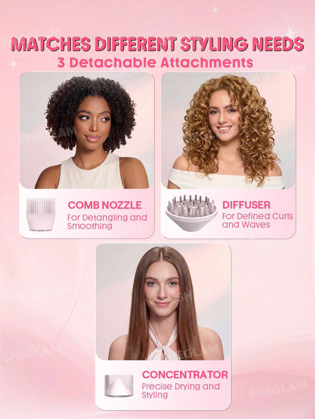 سشوار ۳سری چندکاره شیگلم Blowout Bliss Triple Threat Hair Dryer