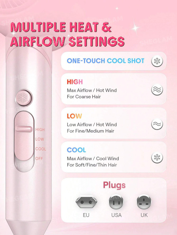 سشوار ۳سری چندکاره شیگلم Blowout Bliss Triple Threat Hair Dryer