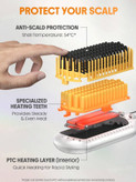 برس حرارتی صاف کننده مو شیگلم مدل Sleek Chic Triple Grip