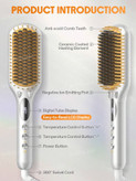 برس حرارتی صاف کننده مو شیگلم مدل Sleek Chic Triple Grip