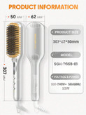 برس حرارتی صاف کننده مو شیگلم مدل Sleek Chic Triple Grip