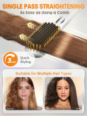 برس حرارتی صاف کننده مو شیگلم مدل Sleek Chic Triple Grip