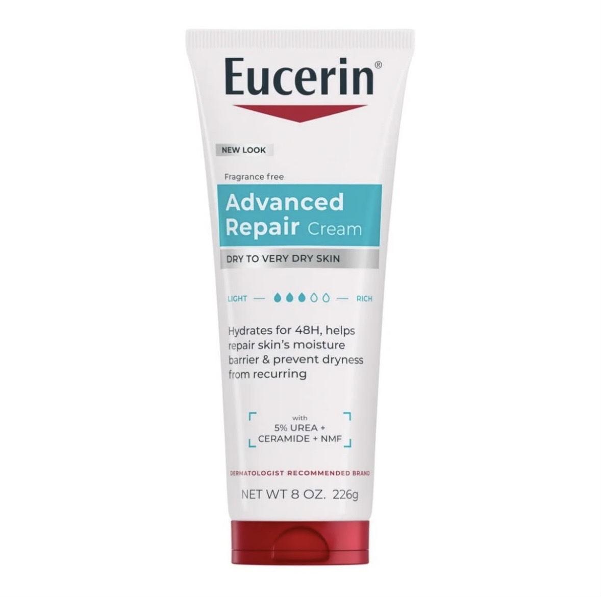کرم آبرسان و ترمیم‌کننده پوست اوسرین مدل Advanced Repair حاوی ۵٪ اوره حجم ۲۲۶ گرم