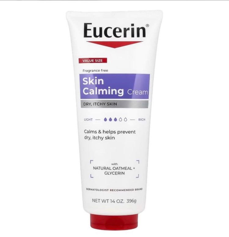 کرم ضد خارش و تسکیندهنده پوست اوسرین مدل Skin Calming حاوی جو دوسر طبیعی وزن ۳۹۶ گرم