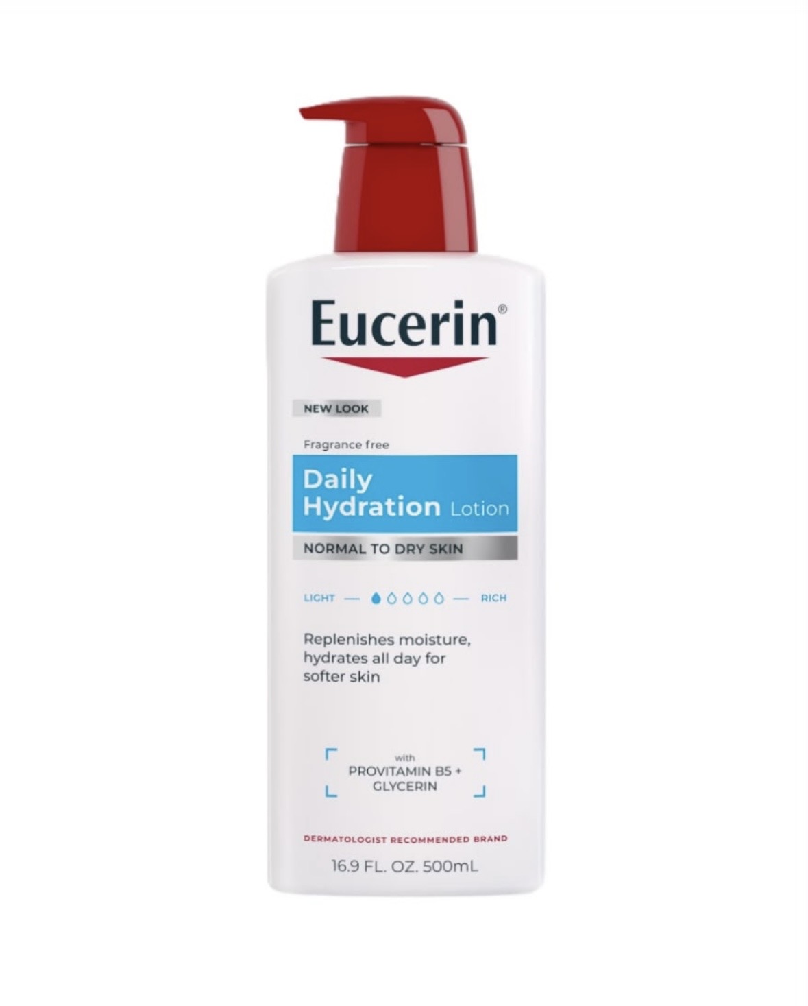لوسیون آبرسان و مرطوب‌کننده روزانه اوسرین مدل Daily Hydration حاوی پروویتامین B5 و گلیسیرین حجم ۵۰۰ میل