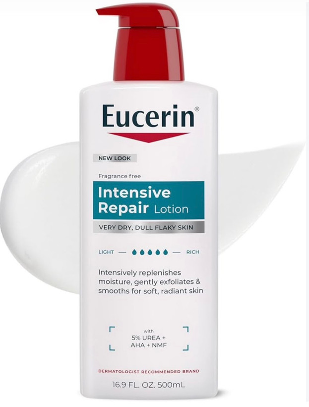 لوسیون ترمیمکننده قوی و لایهبردار بدن اوسرین مدل Intensive Repair حاوی ۵٪ اوره و AHA حجم ۵۰۰ میل