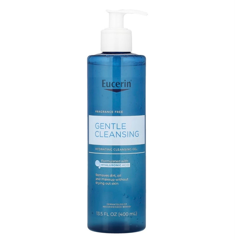 ژل شستشوی آبرسان صورت اوسرین مدل Gentle Cleansing حاوی هیالورونیک اسید حجم ۴۰۰ میل