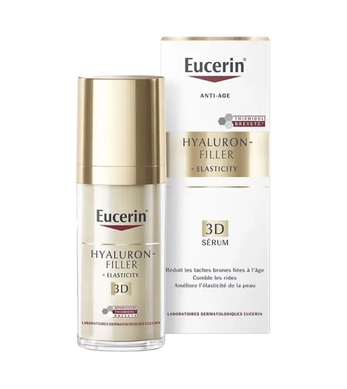 سرم ضد چروک، ضد لک و سفت‌کننده پوست اوسرین مدل Hyaluron-Filler + Elasticity 3D حاوی تیامیدول  ن